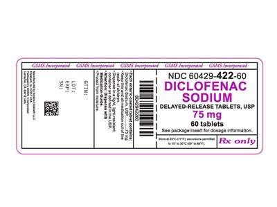 60429-422-60LB - DICLOFENAC SODIUM 75 MG DR TABS - REV AUG 2015 PMG AUG 2015.jpg 60429 422 60LB DICLOFENAC SODIUM 75 MG DR TABS REV AUG 2015 PMG AUG 2015